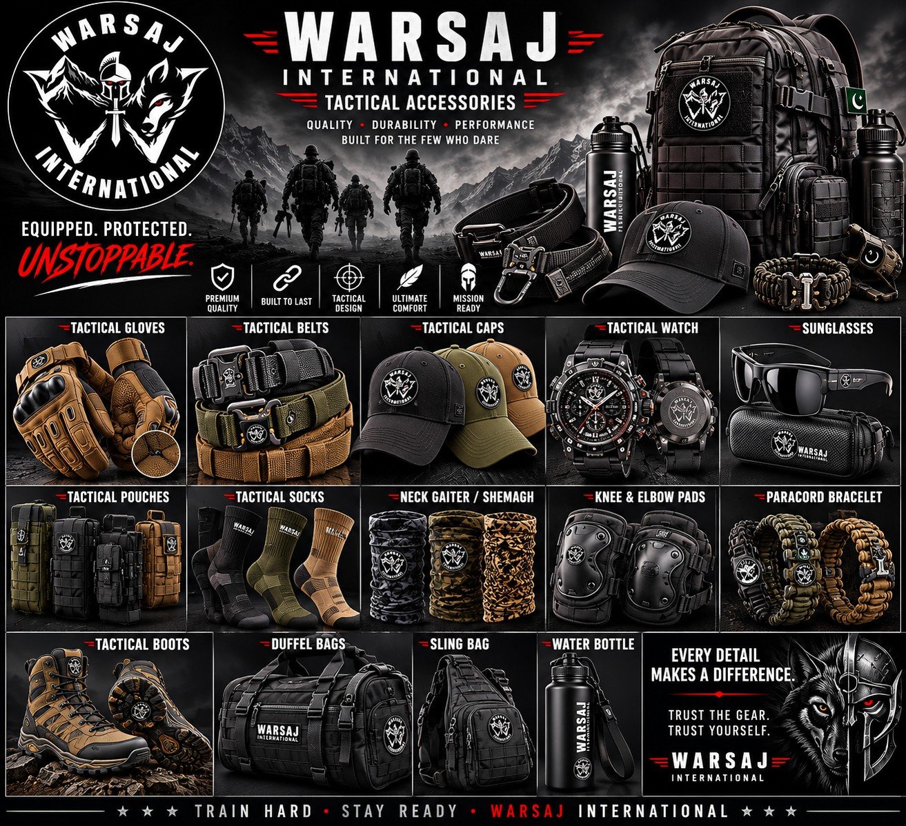 WARSAJ International tactical accessories
